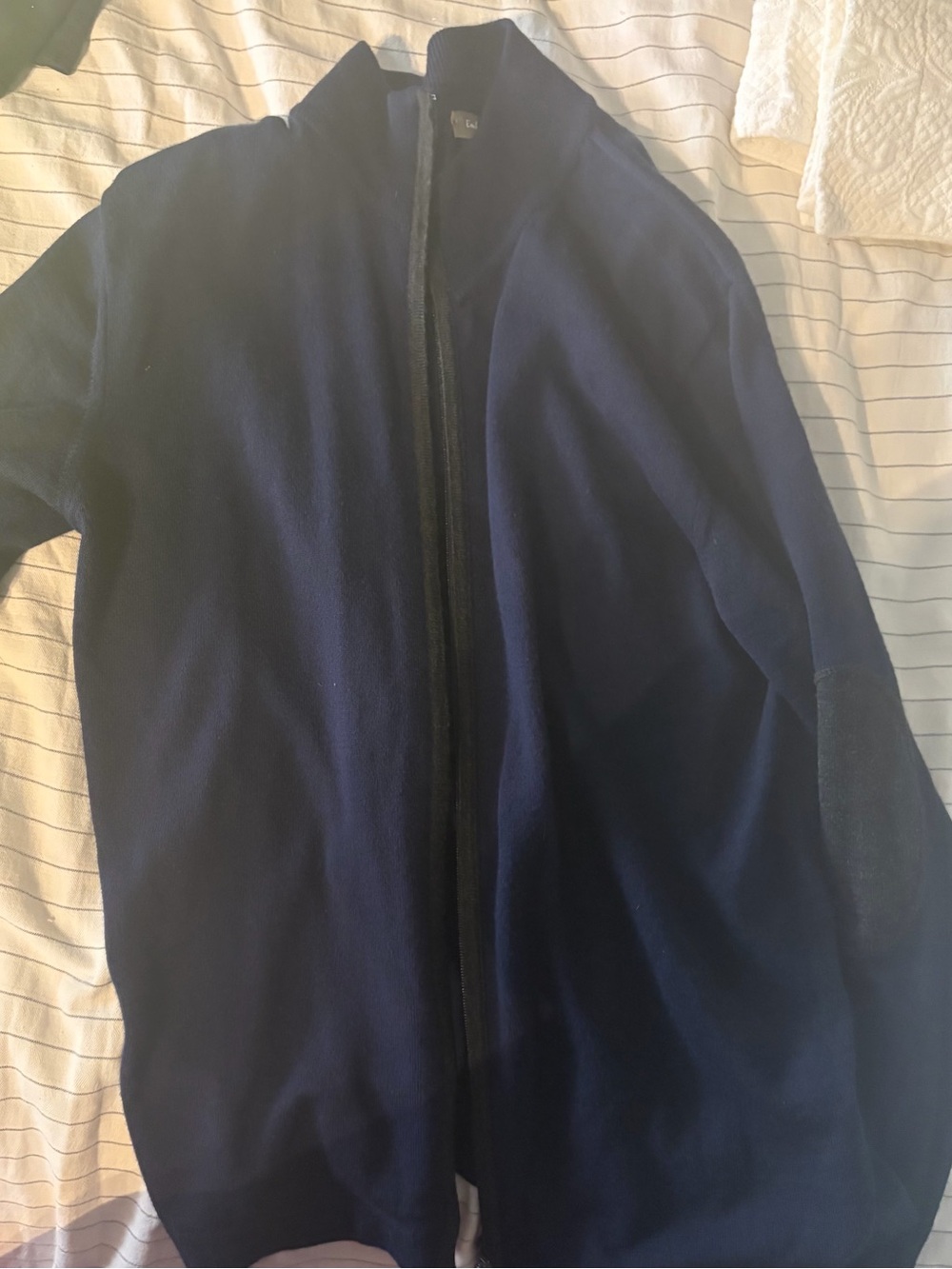 Men's Navy Full-Zip Jacket Emile Lafourie. Europe L (US M)